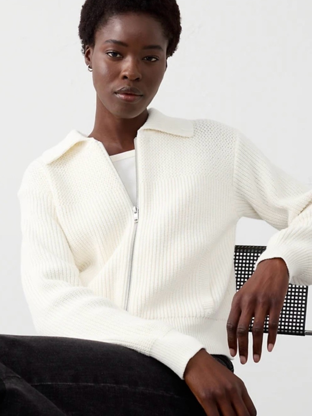 Banana Republic Textured Sweater Jacket